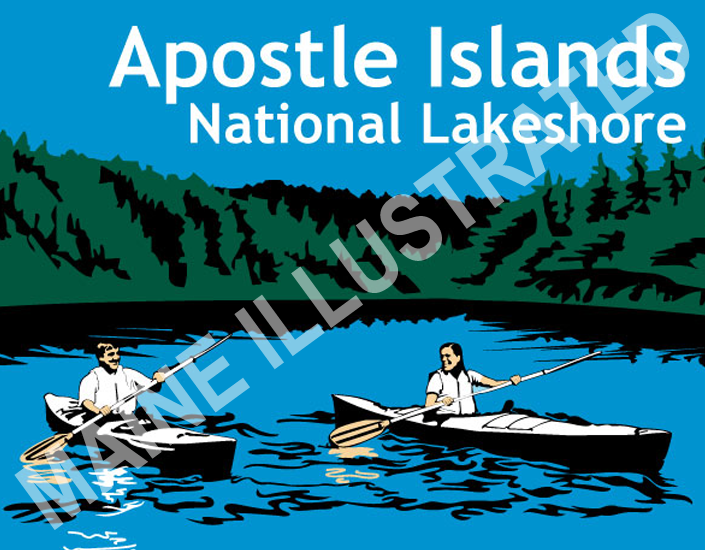 APOSTLE ISLANDS NATIONAL Maine Illustrators