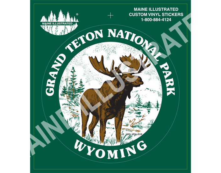 GREAT TETON NATIONAL Maine Illustrators